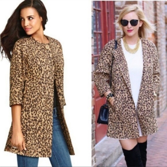 CAbi Jackets & Blazers - Cabi Estate Jacket | Style 990 | Jacket Leopard M